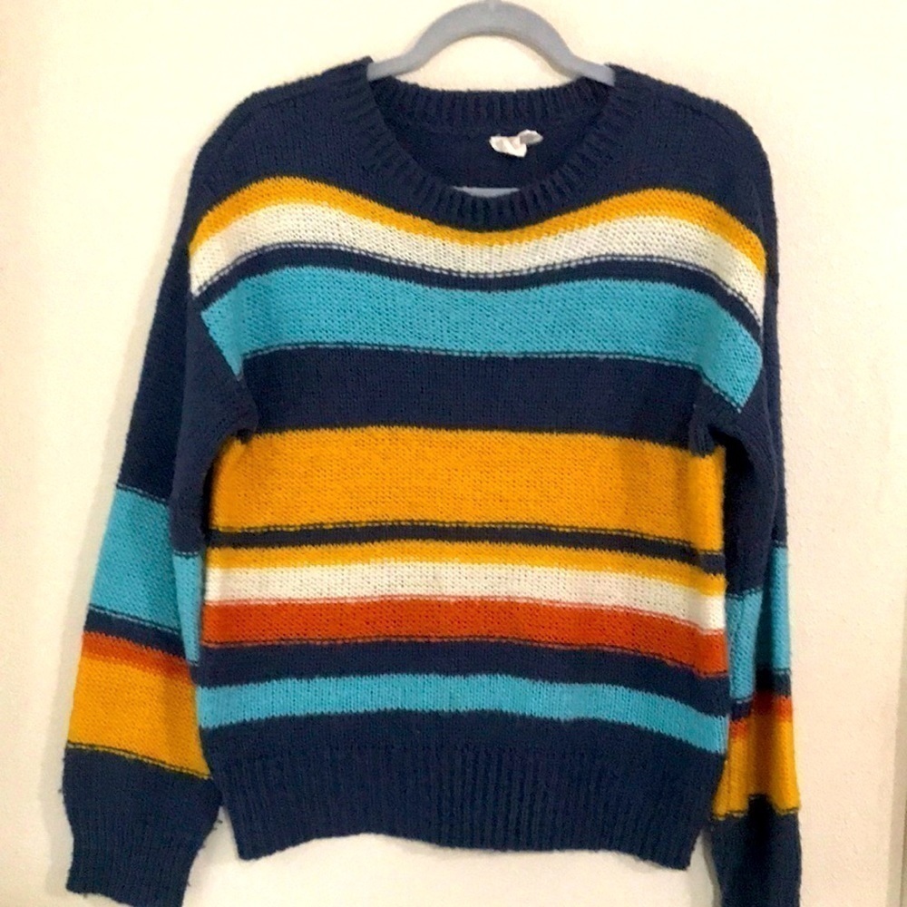 Skies in sparrow striped sweater size L multicolor E